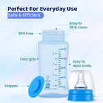 Chicco Feed Easy Blue Colored Narrow Neck Feeding Bottle (125ml)
