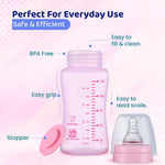 Chicco Feed Easy Pink Colored Narrow Neck Feeding Bottle (125 ml)