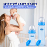 Chicco Feed Easy Blue Colored Narrow Neck Feeding Bottle (250ml)
