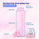 Chicco Feed Easy Pink Colored Narrow Neck Feeding Bottle (250ml)