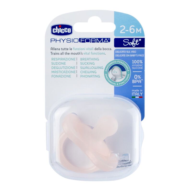 Chicco PhysioForma Soother Soft Pink (2-6 Months) (1 Pc)