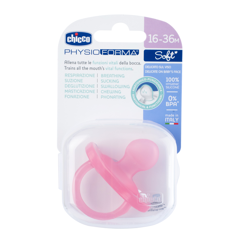 Chicco PhysioForma Soother Soft Pink (16-36 Months) (1 Pc)