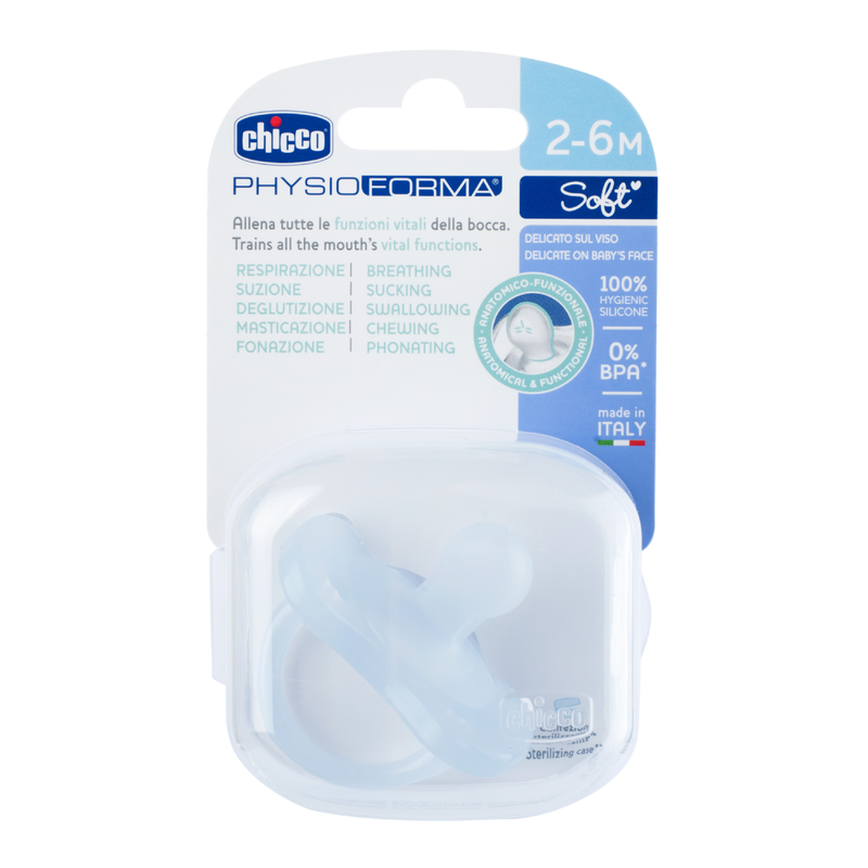Chicco PhysioForma Soother Soft Blue (2-6 Months) (1 Pc)