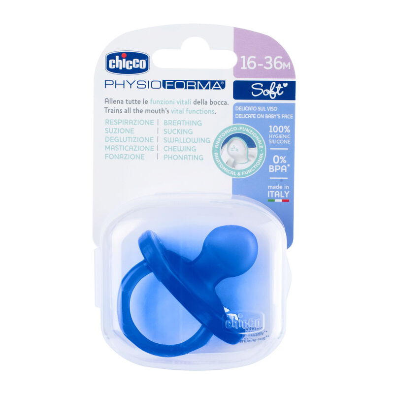 Chicco PhysioForma Soother Soft Blue (16-36 Months) (1 Pc)