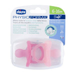 Chicco PhysioForma Soother Soft Pink (6-16 Months) (2 Pcs)