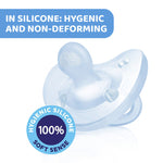 Chicco PhysioForma Soother Soft Blue (2-6 Months) (2 Pcs)
