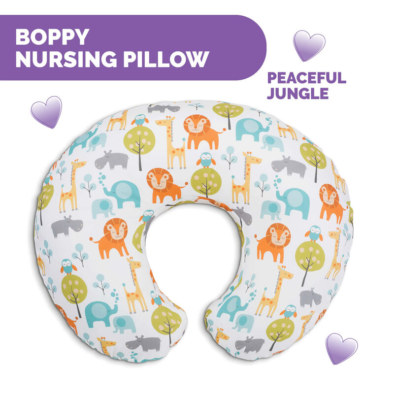 Boppy Nursing Pillow Peaceful Jungle