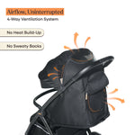 Loopie Hop Baby Stroller - Black Charcoal
