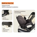 Loopie Lap Baby Car Seat - Black Charcoal