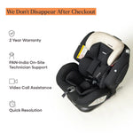 Loopie Lap Baby Car Seat - Black Charcoal