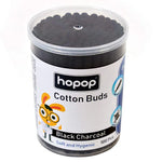 Hopop Cotton Buds Infused With Black Charcoal
