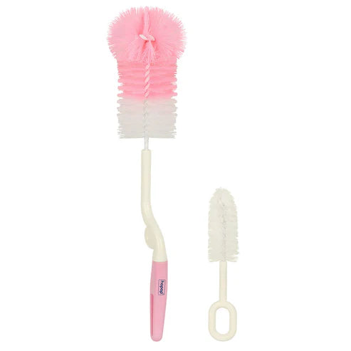 Hopop Bottle & Nipple Cleaning Brush - Pink