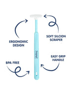 Hopop Baby Tongue Cleaner Ergonomic Design - Blue