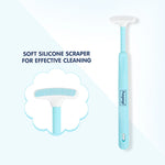 Hopop Baby Tongue Cleaner Ergonomic Design - Blue