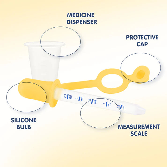 Hopop Medicine Dispenser & Dropper - Yellow