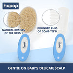 Hopop Baby Hair Brush & Comb Set - Blue