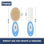 Hopop Baby Hair Brush & Comb Set - Blue