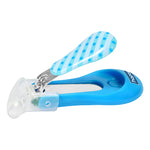 Hopop Nail Clipper With Skin Guard - Blue Check