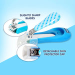 Hopop Nail Clipper With Skin Guard - Blue Check