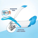 Hopop Nail Clipper With Magnifying Zoom Lens - Blue