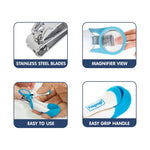Hopop Nail Clipper With Magnifying Zoom Lens - Blue