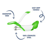 Hopop Nail Clipper With Magnifying Zoom Lens - Green