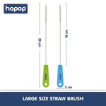 Hopop Easy Straw Cleaning Brush - Blue & Green
