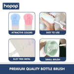 Hopop Bottle & Nipple Cleaning Brush - Pink