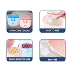 Hopop Milk Powder & Multi Purpose Food Container - 210 ml - Blue