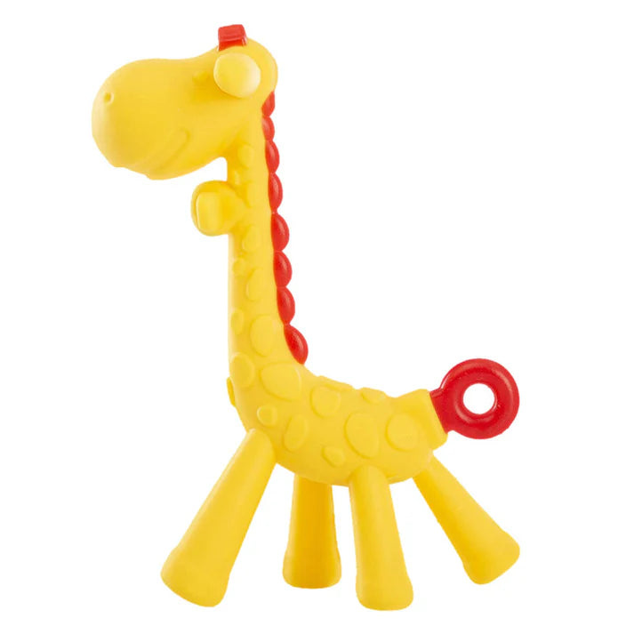 Hopop Food Grade Silicone Giraffe Teether - Yellow