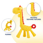 Hopop Food Grade Silicone Giraffe Teether - Yellow