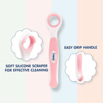 Hopop Baby Tongue Cleaner With Rounded Edges - Orange