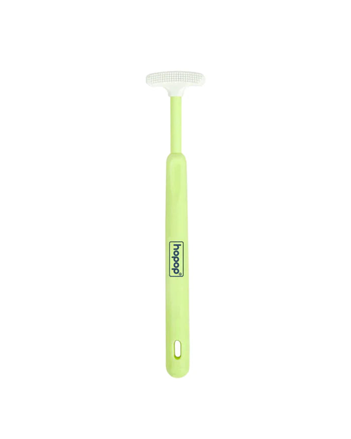 Hopop Baby Tongue Cleaner Ergonomic Design - Green
