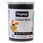 Hopop Cotton Buds Infused With Black Charcoal