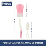 Hopop Bottle & Nipple Cleaning Brush - Pink