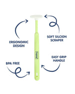 Hopop Baby Tongue Cleaner Ergonomic Design - Green