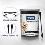 Hopop Cotton Buds Infused With Black Charcoal