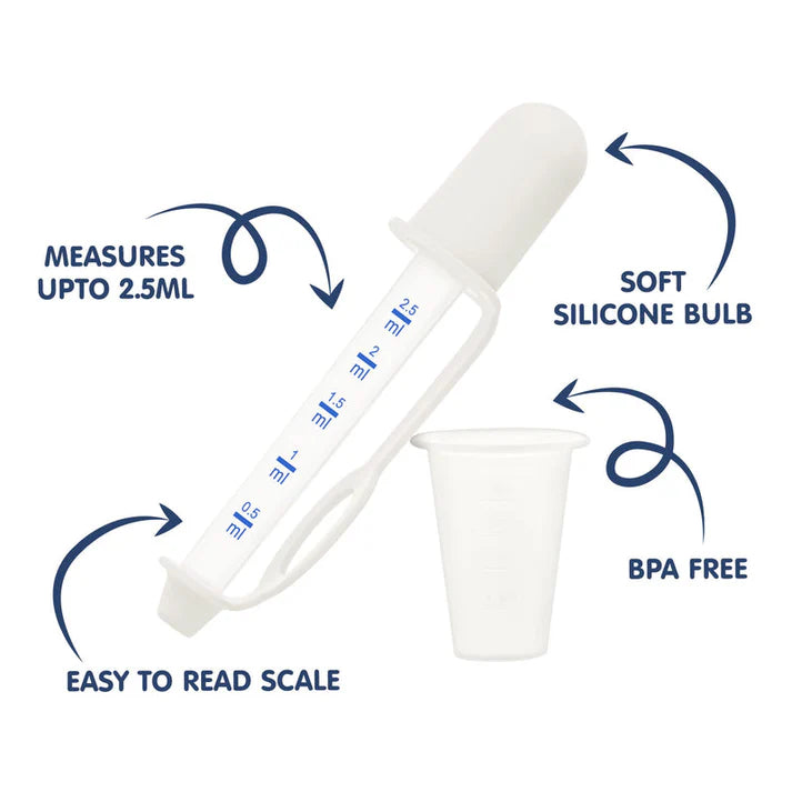 Hopop Medicine Dispenser & Dropper - White