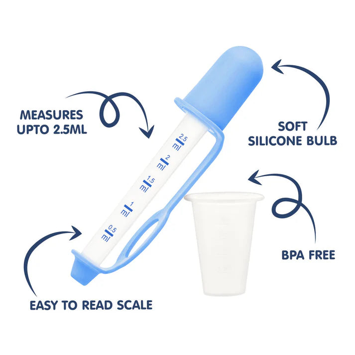 Hopop Medicine Dispenser & Dropper - Blue
