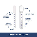 Hopop Medicine Spoon & Dropper - White
