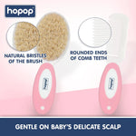 Hopop Baby Hair Brush & Comb Set - Pink