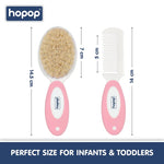 Hopop Baby Hair Brush & Comb Set - Pink