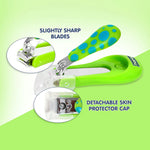 Hopop Nail Clipper With Skin Guard - Green Dot