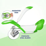 Hopop Nail Clipper With Magnifying Zoom Lens - Green