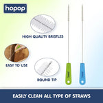 Hopop Easy Straw Cleaning Brush - Pink & Orange