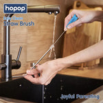 Hopop Easy Straw Cleaning Brush - Pink & Orange
