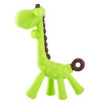 Hopop Food Grade Silicone Giraffe Teether - Green