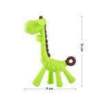 Hopop Food Grade Silicone Giraffe Teether - Green