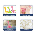 Hopop Food Grade Silicone Giraffe Teether - Green