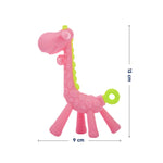 Hopop Food Grade Silicone Giraffe Teether - Pink